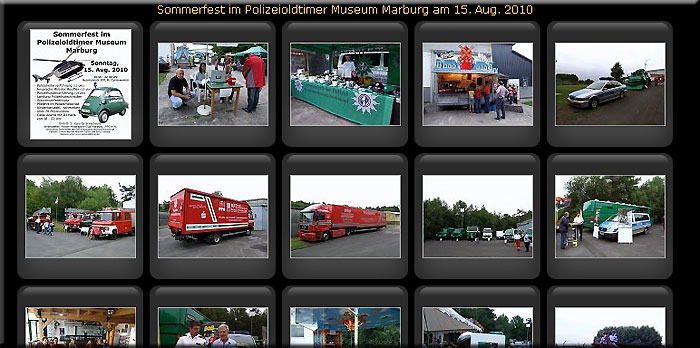 Bildergalerie Sommerfest 2010 Polizeioldtimer-Museum