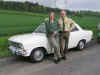 Unser Polizei-Team im Opel-Kadett Ellen Laus und Jrgen Diehl auf der Strecke