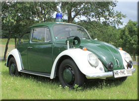 Polizei- VW Käfer aus dem Jahr 1967