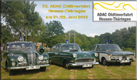 Die ADAC Oldtimerfahrt Hessen-Thringen am 21./22. Juni 2019 im Bereich Mittel- und Nordhessen statt. Wir sind dort auch wieder mit drei Polizeioldtimern aus unserem Museum dabei. 
