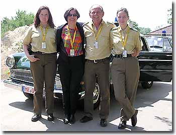 Team Opel Kapitn, v. l. Ramona Michel, Staatssekretrin Scheibelhuber, Hans-Heinrich Menche und Nadine Matt