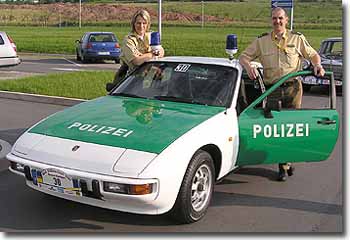 Team Porsche 924, v. l. Ellen Laus und Hans-Peter Kaletsch