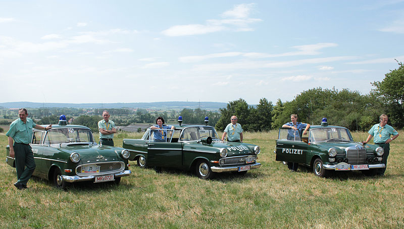 PMC-Team mit Polizeioldtimern bei der Opel-Classic 2011 des ADAC