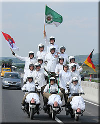 Pyramide des Polizei-Motorsport-Club Marburg
