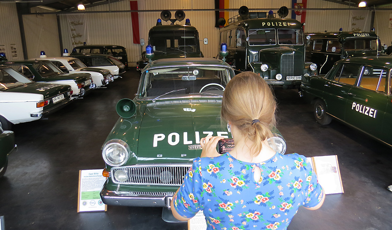 Viele außergewöhnliche Bilder konnten in den Museumshallen des 1. Deutschen Polizeioldtimer Museums in Marburg geschossen werden