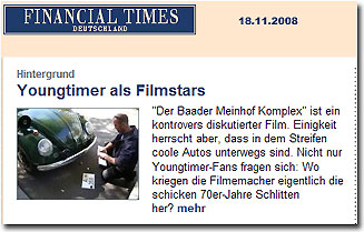 Screen Financial Times - Deutschland in Sachen Youngtimer als Fimstars
