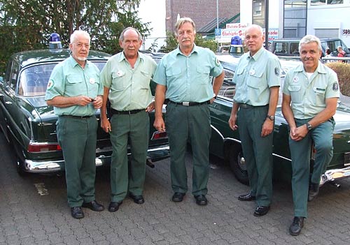 Das Marburger PMC-Team vom Samstag mit v.l. Dieter Born, Hans-Heinrich Menche, Peter Henze, Werner Tuchbreiter und Eberhard Dersch