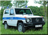 Der Neuzugang, ein gepanzerter Mercedes-Benz G - SW 3 - Polizei