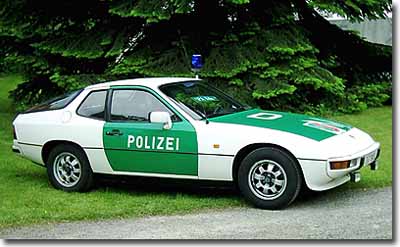 ehemaliger Polizei-Porsche 924 der Autobahnpolizei Dsseldorf