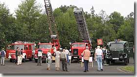 Die ausgestellten Feuerwehroldtimer