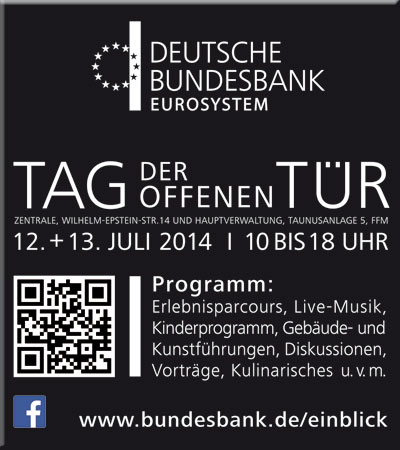 Der "Tag der offenen Tür" findet an den zwei Frankfurter Standorten der Deutschen Bundesbank statt. 