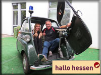 Zwei Polizeiolditmer-Museum live im HR-Fernsehen "Hallo Hessen"