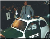 Michael Schumacher im Polizeioldtimer