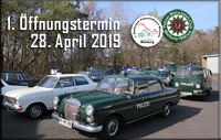 Erste Museumsöffnung im Polizeioldtimer Museum Marburg am 28. April 2019