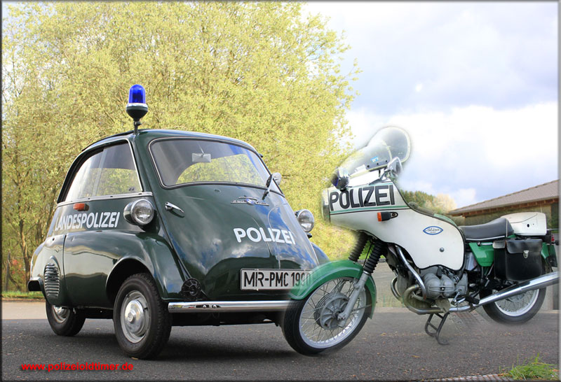 Polizeioldtimer - die BMW Isetta und die BMW R 60/6