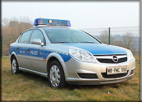 Ein Neuzugang im Polizeioldtimer Museum Marburg, der Opel Vectra C