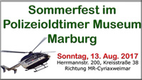 Sommerfest im Polizeioldtimer Museum Marburg am 13. Aug. 2017